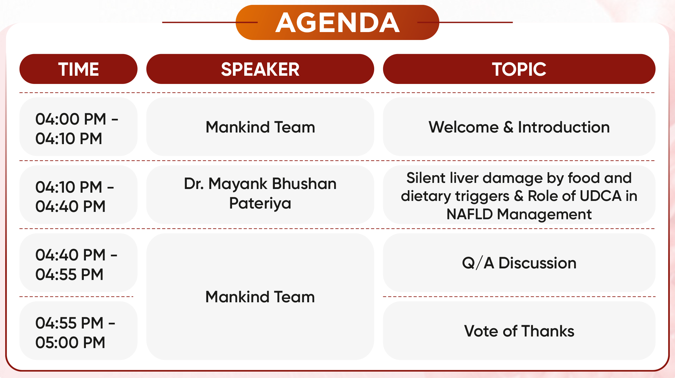 Agenda